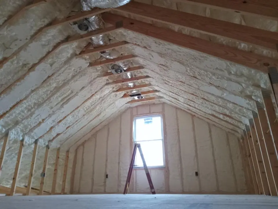Spray foam roofing application for Crawl Space Insulation project in Willingboro